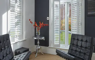 Wood Interior Shutters Luxaflex - Sussex blinds company